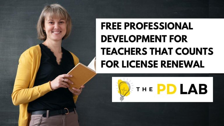 Free Professional Development for Teachers That Counts for License Renewal